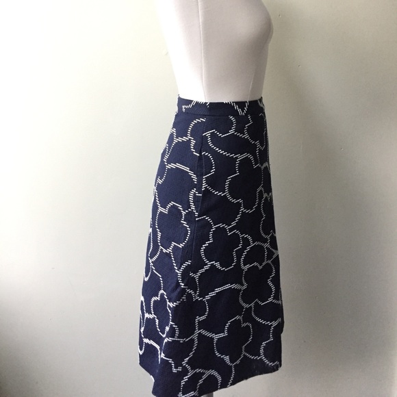 Pink Tartan navy & white a-line skirt - Picture 3 of 5